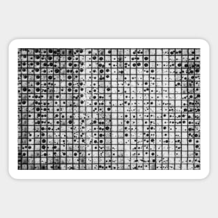 Black and White Foamy Bubbles Background Sticker